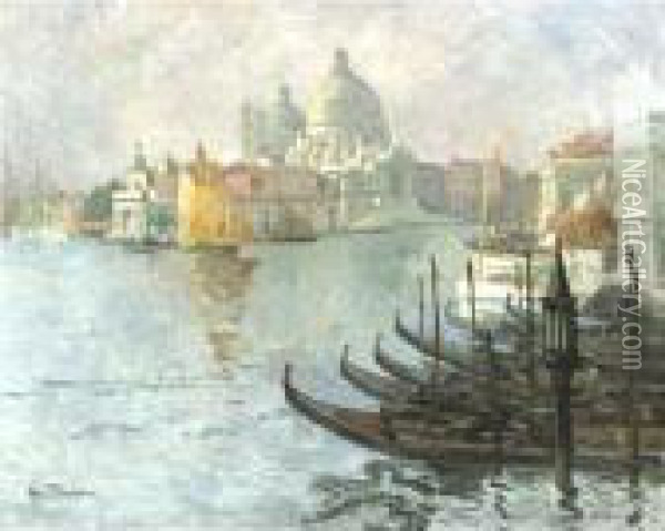 View Of San Maggiore, Venice Oil Painting - Louis Abel-Truchet