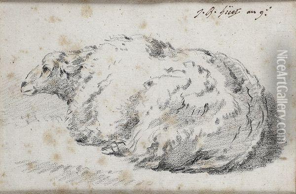 Mouton Oil Painting - Jean-Baptiste Huet I