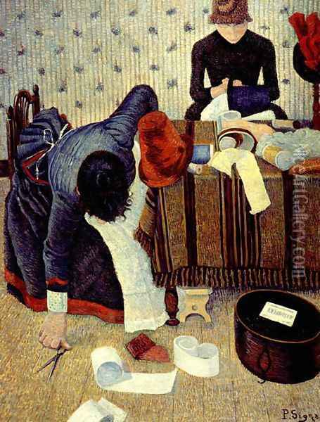 The Modistes Oil Painting - Paul Signac