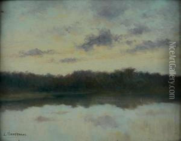 Etang Au Crepuscule Oil Painting - Louis Timmermans