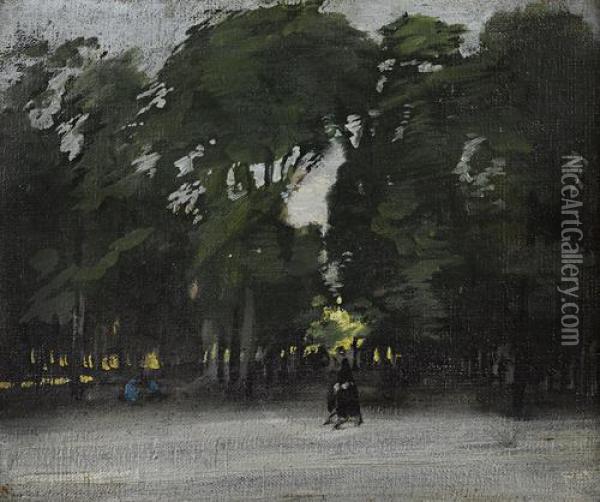 The Tuileries Oil Painting - William Nicholson