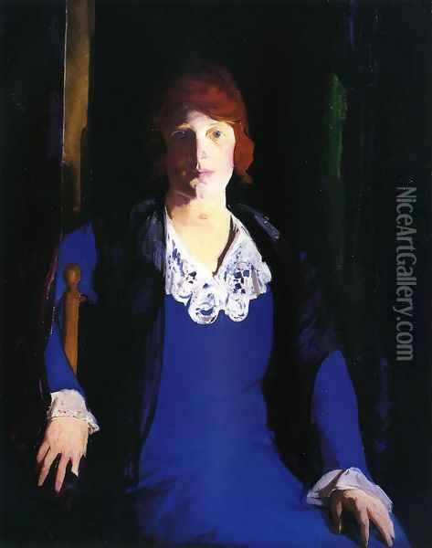 Portrait Of Florence Pierce Oil Painting - George Wesley Bellows