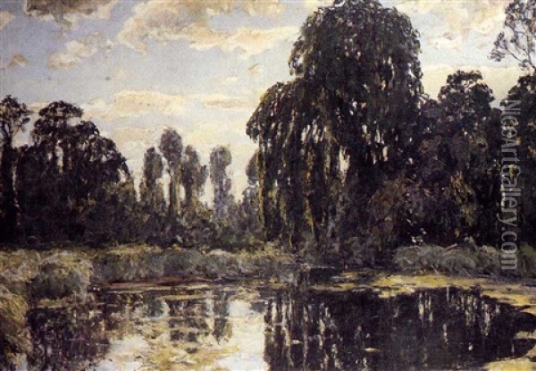 The Millpond, Weston-terville Oil Painting - Alexander Jamieson