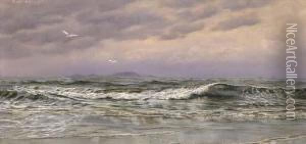 A Windy Day Oil Painting - John Edward Brett