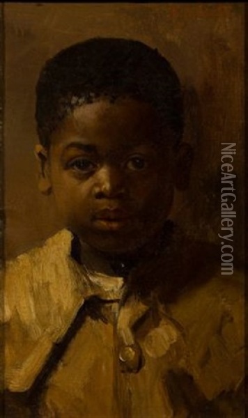 Head Of A Young Boy Oil Painting - Frans David Oerder