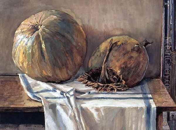 Melons Oil Painting - Egon Schiele