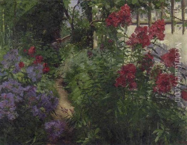 Bauerngarten Oil Painting - Helen Iversen