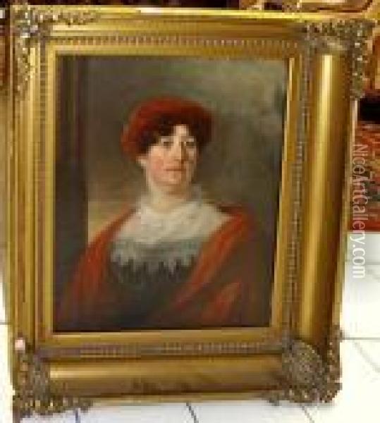 Portrait Of Lady Williams Oil Painting - Sir Thomas Lawrence