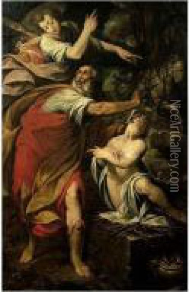 The Sacrifice Of Isaac Oil Painting - Camillo Procaccini