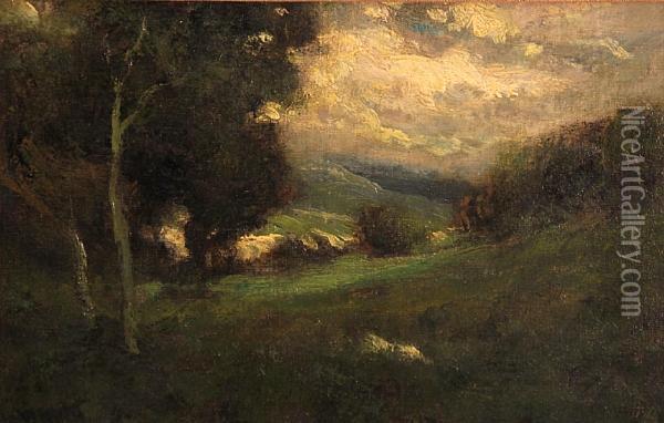 Sunlight In The Valley Oil Painting - William Keith