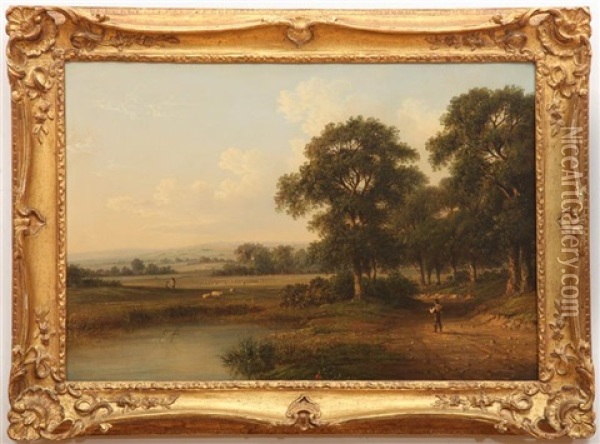 A View In Perthshire Oil Painting - James Francis Williams