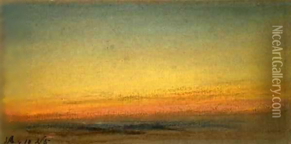 Sunset 2 Oil Painting - William Ascroft