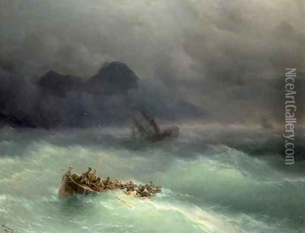 The Shipwreck 1873 Oil Painting - Ivan Konstantinovich Aivazovsky