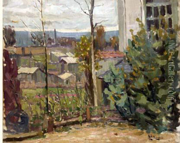 View Of The Garden Oil Painting - Alexander Altmann