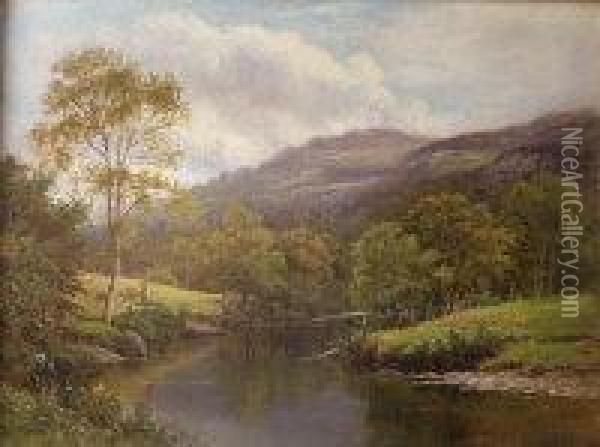 On The Derwent Oil Painting - Thomas Spinks