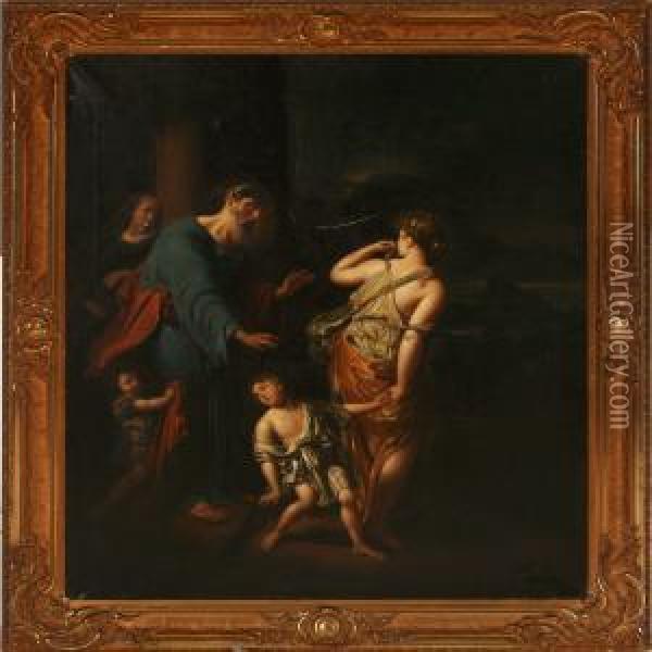 The Dismissal Of Hagar Oil Painting - Adriaen Van Der Werff