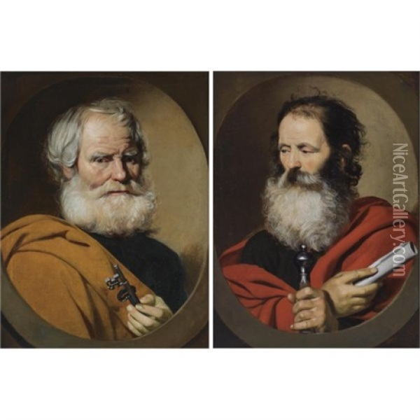 Saint Peter (+ Saint Paul; Pair) Oil Painting - Jacob Oost the Elder