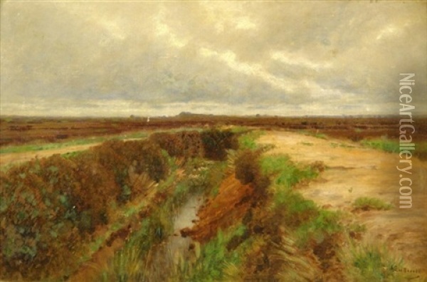 Moorlandschaft An Einem Herbsttag Oil Painting - Ascan Lutteroth
