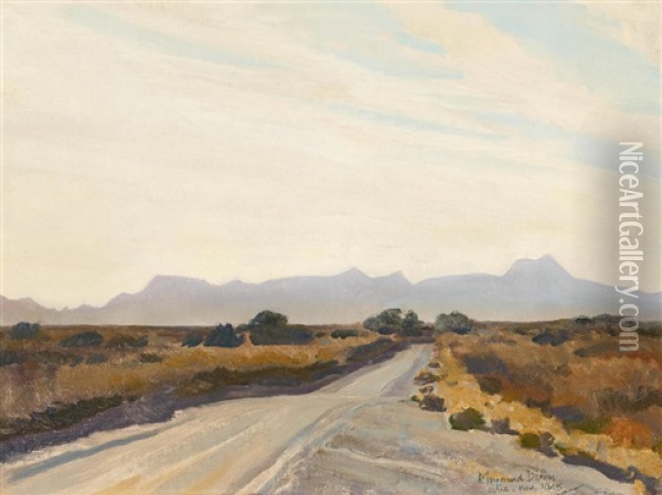 Desert Autumn Oil Painting - Maynard Dixon