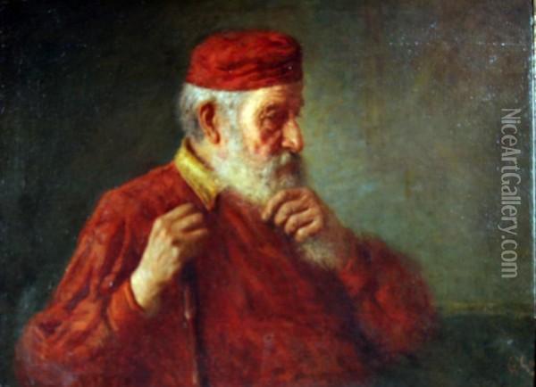 Vecchio Garibaldino Oil Painting - Garibaldi Gariani