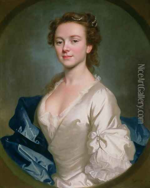 Miss Craigie, 1741 Oil Painting - Allan Ramsay