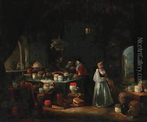 The Quack Doctor Oil Painting - Egbert van, the Younger Heemskerck