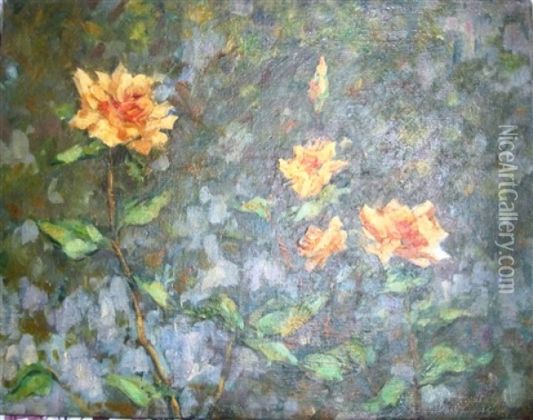 Bouquet De Fleurs Oil Painting - Nikolai Nikolaevich Sapunov