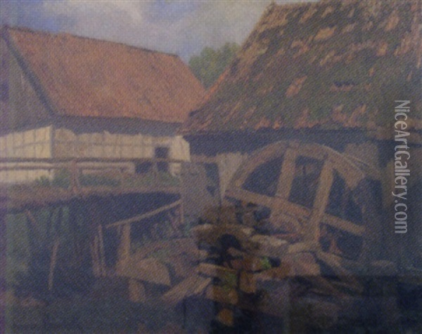 Muhle Oil Painting - Hans Von Bartels