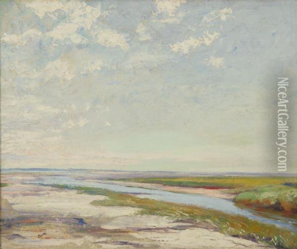 Orleans Marshes Oil Painting - Joseph Henry Hatfield