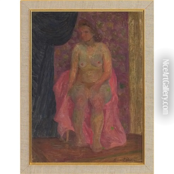 Seated Nude Oil Painting - Leonard Pekalski