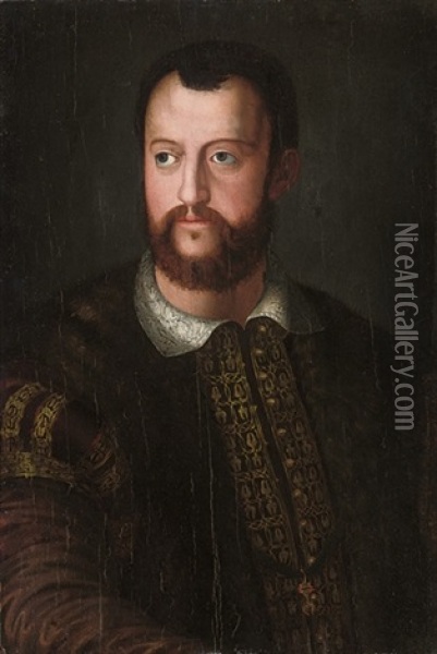 Portrait Of Cosimo I De'medici ( Oil Painting -  Bronzino