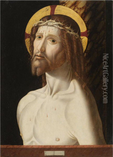 Christ At The Column Oil Painting - Jacopo Da Valenza
