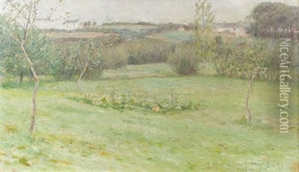 Mulen Sommardag - Bretagne Oil Painting - Gottfried Kallstenius