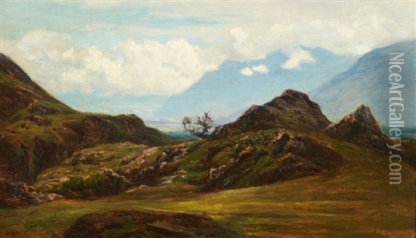 Paturage De Haute Montagne Oil Painting - Andre Giroux