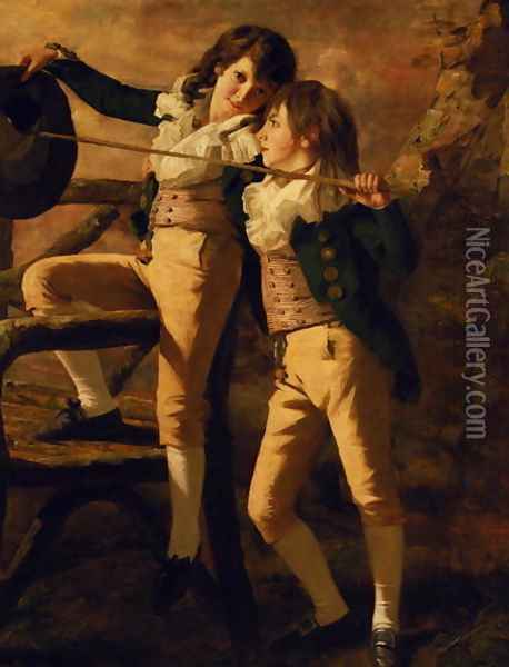 The Allen Brothers Oil Painting - Sir Henry Raeburn