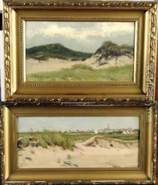[les Dunes Oil Painting - Louis Taverne