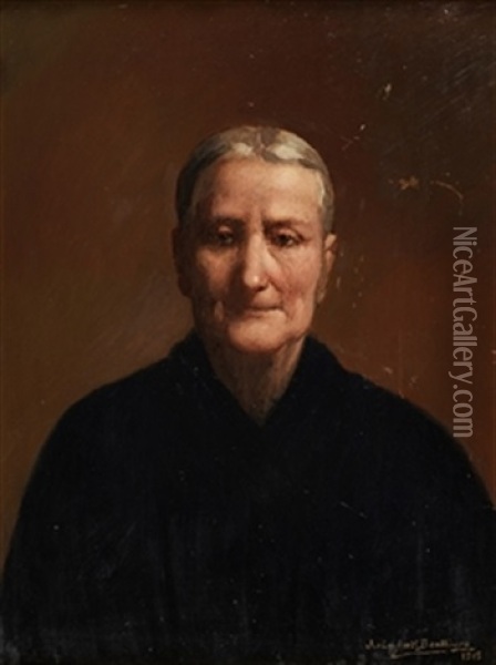 Retrato De Anciana Oil Painting - Juan Antonio Benlliure y Gil