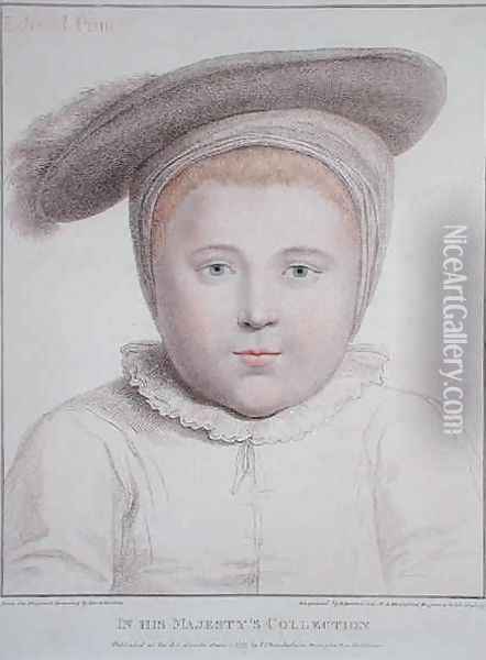 Portrait of Edward VI 1537-53 2 Oil Painting - Hans Holbein the Younger