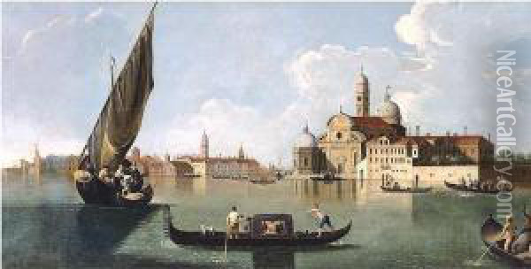 View Of San Michele, Venice Oil Painting - Giovanni Richter