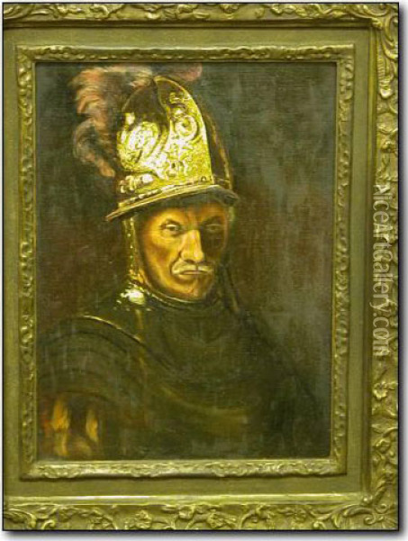 Portrait Of Aspanish Soldier Oil Painting - Rembrandt Van Rijn