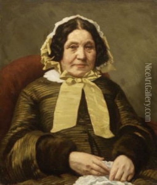 Henriette Flersheim Oil Painting - Otto Franz Scholderer