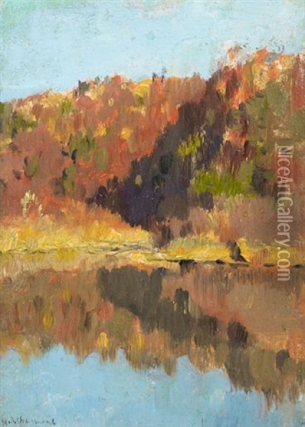 Autumnal Landscape Oil Painting - Isaak Levitan