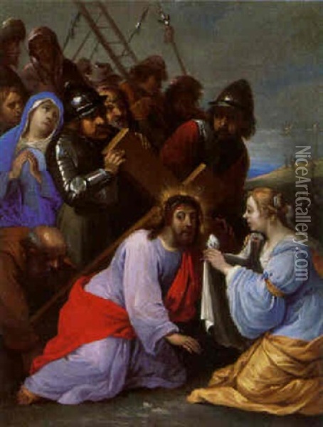 Saint Veronica's Veil Oil Painting - Matheus van Helmont