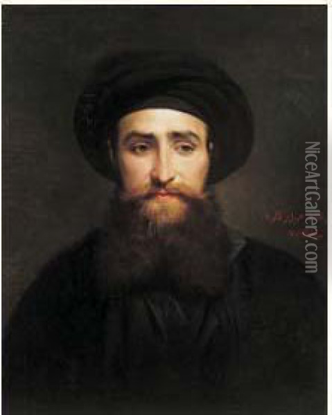 Portrait D'homme Oil Painting - Horace Vernet