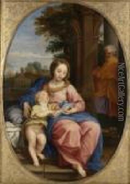 Die Heilige Familie Oil Painting - Carlo Maratta or Maratti