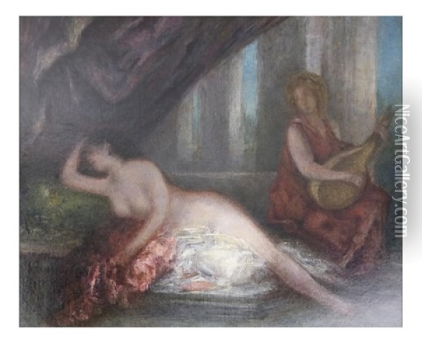 Odalisque Oil Painting - Henri Fantin-Latour