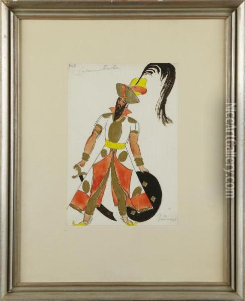 Sakuntala Oil Painting - Isaac Grunewald