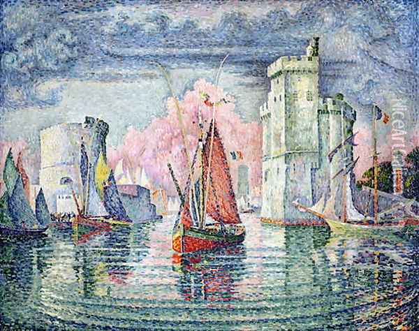The Port at La Rochelle, 1921 Oil Painting - Paul Signac