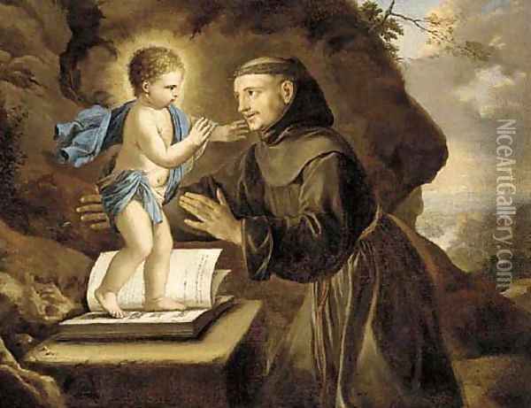 The vision of Saint Antony of Padua Oil Painting - Philippe de Champaigne