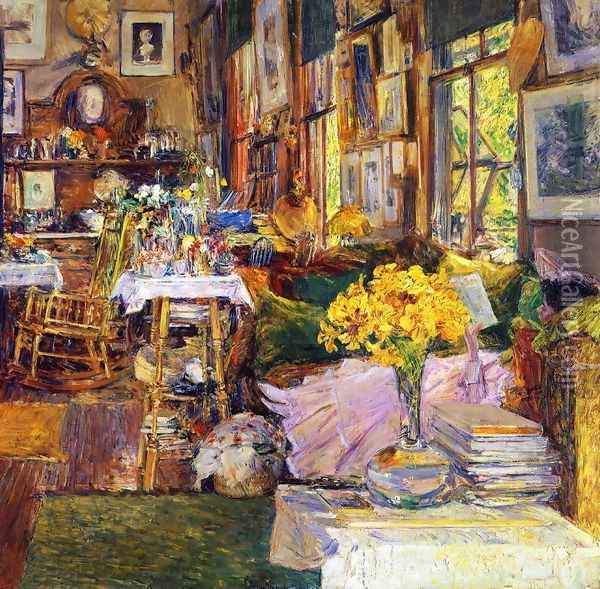 The Room of Flowers Oil Painting - Frederick Childe Hassam